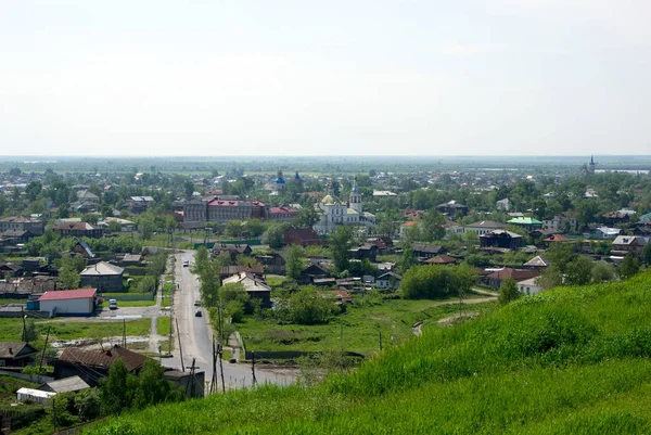 A vista sobre a cidade de Tobolsk — Fotografia de Stock