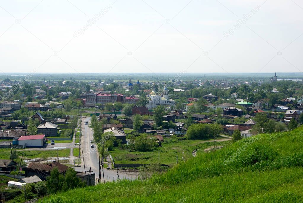 The view on the Lower city of Tobolsk