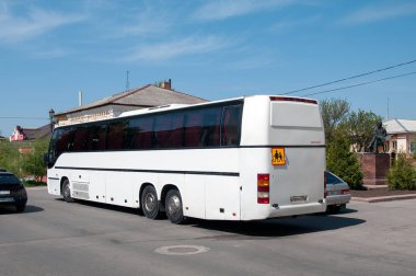 Otobüs Prokhorenko ve Kramskoy Ostrogozhsk içinde Carrus Star 502 sokak köşesinde ismini