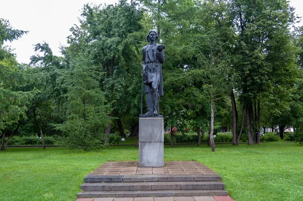 Monument Maxim Gorky Gorky Park Moscow Russian Federation July 2017 — Stock Photo, Image