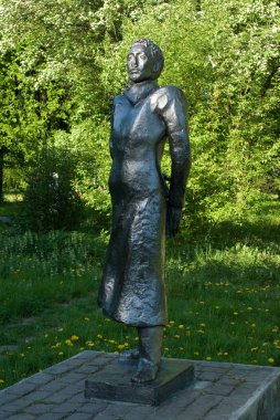 Alexander Blok heykel anıt Park Kant Adası (veya Kneiphof), Kaliningrad, Rusya Federasyonu, 08 Mayıs 2008