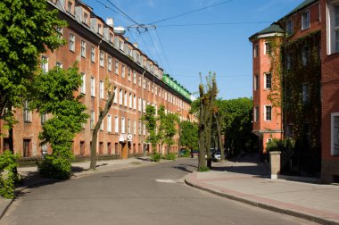 Görünüm Handel Street, Kaliningrad, Rusya Federasyonu, 11 Mayıs 2008