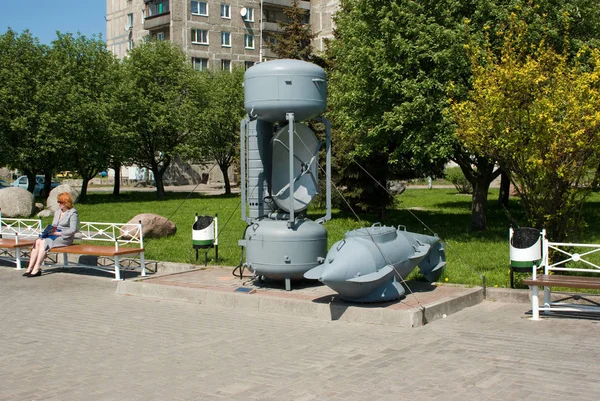 Stationära Ekolod Mgs 407 Museet Världshav Kaliningrad Ryssland Maj 2008 — Stockfoto