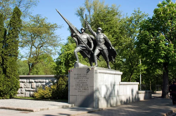 Gedenkteken Voor 1200 Guardsmen Sculpturale Groep Overwinning Kaliningrad Rusland Mei — Stockfoto