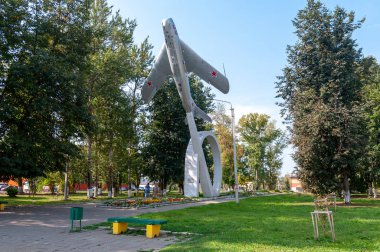 Kozmonot Svetlana Savitskaya 'nın uçak Mig-17' si onun adını aldı, Vyazma, Smolensk bölgesi, Rusya Federasyonu, 02 Eylül 2018
