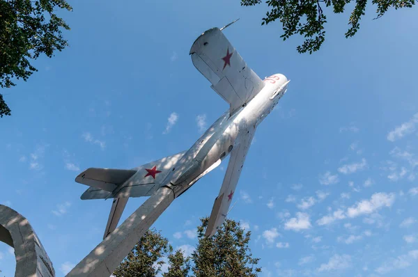 Aeronave Mig Cosmonauta Svetlana Savitskaya Parque Nomeado Sua Homenagem Vyazma — Fotografia de Stock