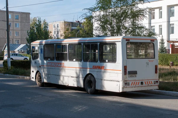 Stadsbuss Sarmat 4225 010 Nadezhda Hope Lenins Gata Yasny Orenburgregionen — Stockfoto