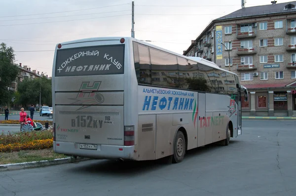Ônibus Interurbano Jonckheere Seta Praça Shevchenko Orsk Região Orenburg Federação — Fotografia de Stock