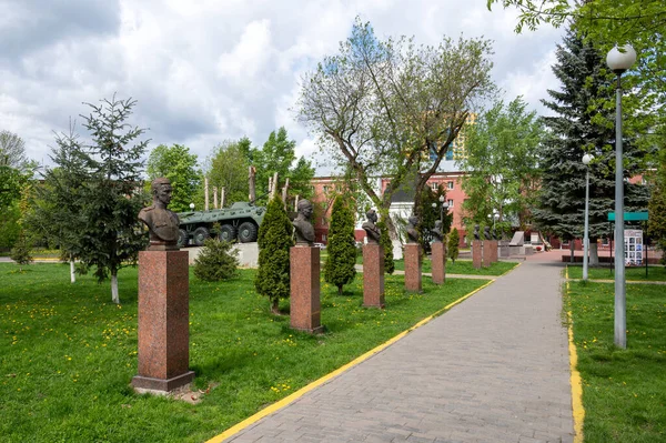 Мемориал Reutovites Who Died Fatherland Avenue Heroes Reutov Moscow Region — стоковое фото