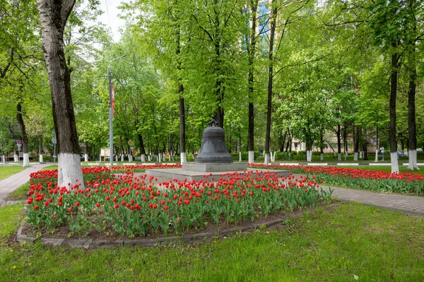 Pomnik Reut Bell Reutov Obwód Moskiewski Federacja Rosyjska Maja 2020 — Zdjęcie stockowe