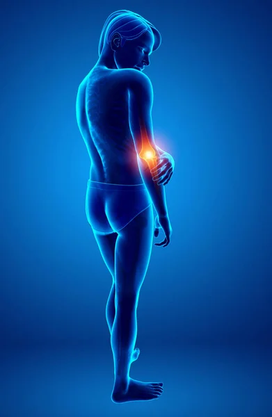Muži pocit koleno bolest — Stock fotografie