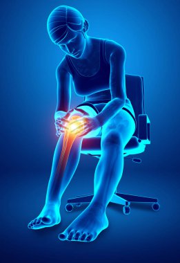 Kadın diz eklem ağrısı