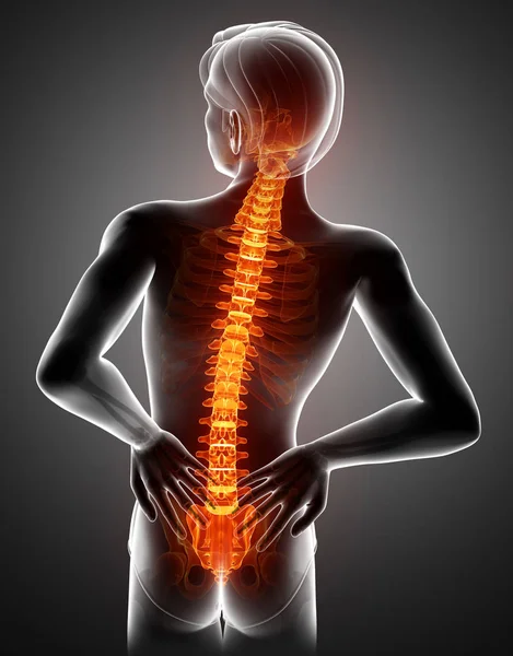 Male Feeling the back pain