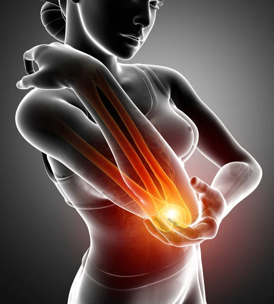 Feeling Elbow pain — Stock Photo, Image