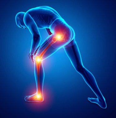 Erkek bacak eklem ağrısı