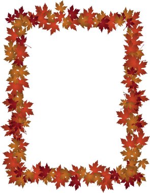 Sonbahar yaprakları tasarım çerçeve fotoğraf