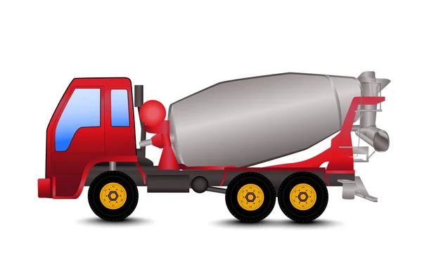 Mixer Truck Design — Wektor stockowy