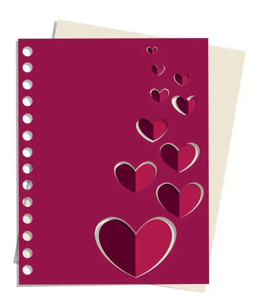 Lindas tarjetas de amor — Vector de stock