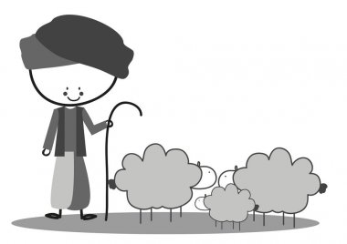 Doodle şirin çoban