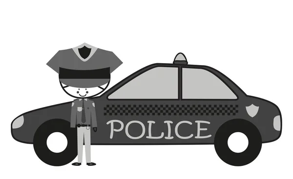 Doodle policjantów — Wektor stockowy