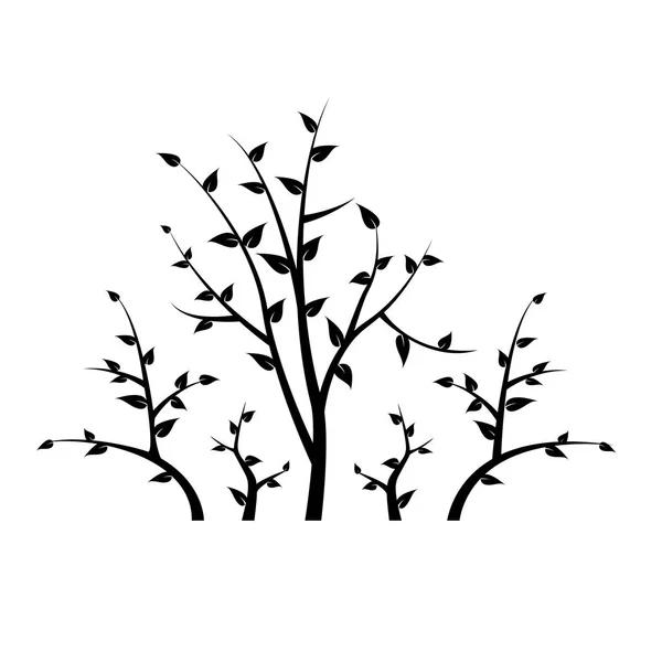 Σιλουέτα Του Κλαδί Δέντρου Για Διακόσμηση Σας — Διανυσματικό Αρχείο