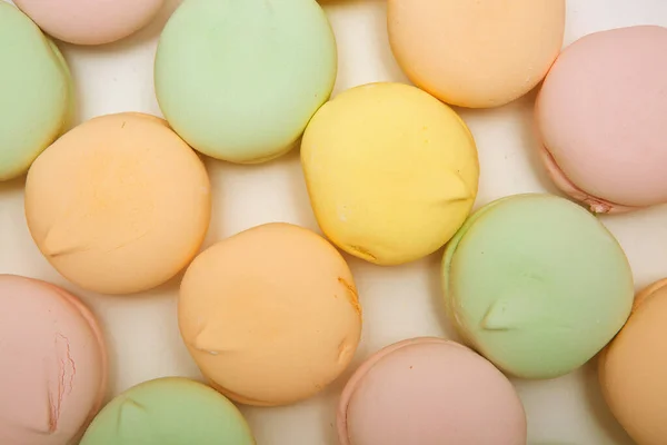 Colored Sweet Dessert Zephyr Marshmallows White Background Air Marshmallows Confectionery — Stock Photo, Image