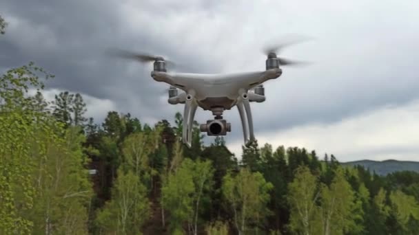 Krasnoyarsk Rusia Mayo 2020 Dron Quadcopter Dji Phantom Pro Con — Vídeo de stock