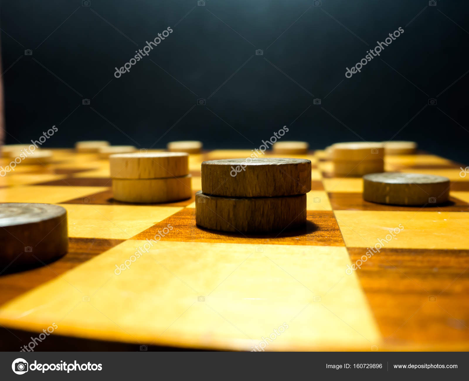 Wooden Draught Pieces Stock Photo Danielerusso 160729896 Wooden Draught Pieces Stock Photo