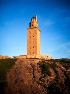 bir lighthose La Coruna, İspanya