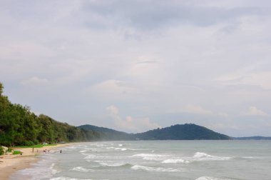 Tayland bir mola için bekleyen eski araba.