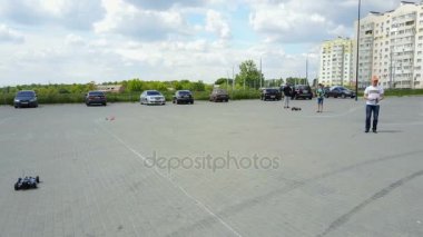 Spor araba radyo kumanda üzerindeki