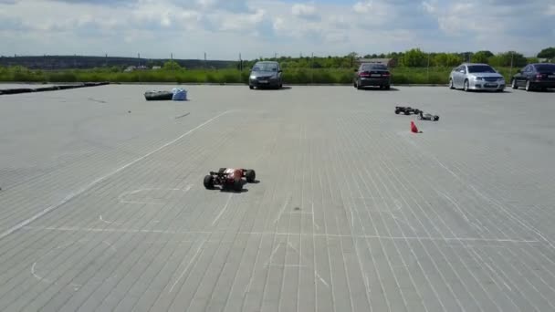 Model samochodu Rajd wyścig — Wideo stockowe