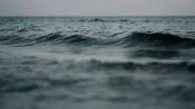 Günbatımı zaman dalga deniz