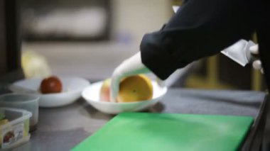 Şef el kesme turuncu