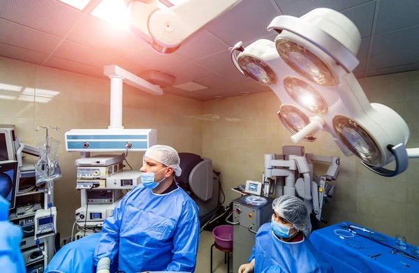 Moderne Ausstattung Operationssaal Medizinische Geräte Für Neurochirurgie Hintergrund Operationssaal Selektiver — Stockfoto