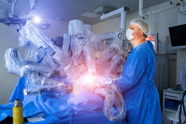 Cirugía Salud Medicina Concepto Personas Cirujano Operando Quirófano Hospital Cerca —  Fotos de Stock