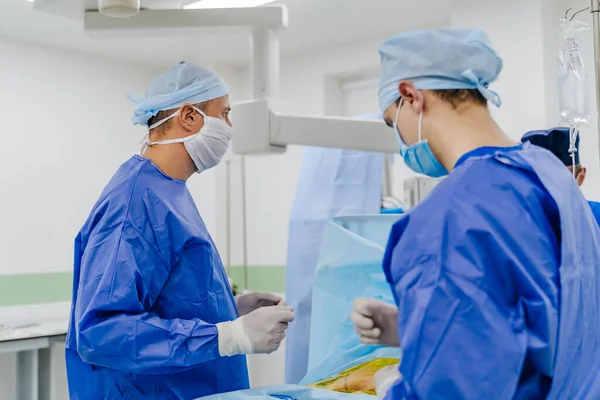 Der Operation Medizinisches Team Bei Der Operation Operationssaal Des Krankenhauses — Stockfoto