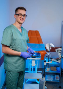 Profesyonel jinekolog. Jinekolog muayenesi. Kadın sağlığı kavramı.