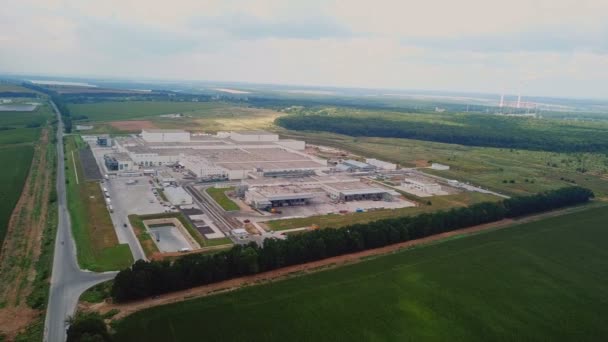 Images aériennes d'un grand complexe industriel. Industrie de production