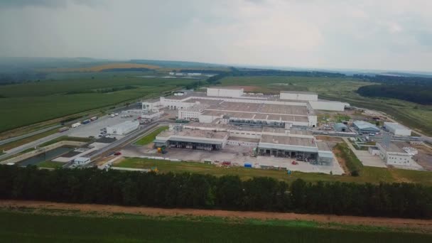 Vue aérienne de l'usine industrielle moderne. Usine de fabrication. Territoire industriel .