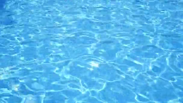 Pozadí Vody Bazénu Modrá Voda Pozadí Bazénu — Stock video