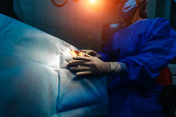 Fasi Sollevamento Della Falda Durante Operazione Oftalmologia Lasik Correzione Visione — Foto Stock