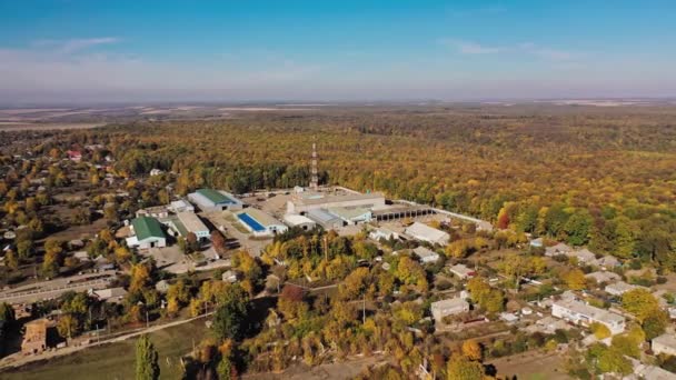 Industriële Zone Van Fabriek Luchtfoto Van Industriezone Technologiepark — Stockvideo