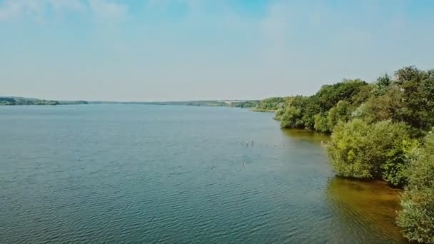 Long Rive Vue Aérienne Vol Par Drone Long Rive Les — Video