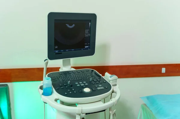Медицинское Ультразвуковое Диагностическое Оборудование Клинике Сонография Концепция Медицинских Тестов Крупный — стоковое фото
