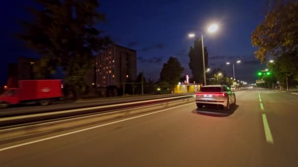 Audi Tron Sportback Konsepti Dört Teker Çekişli Elektrikli Cip Yeni — Stok video