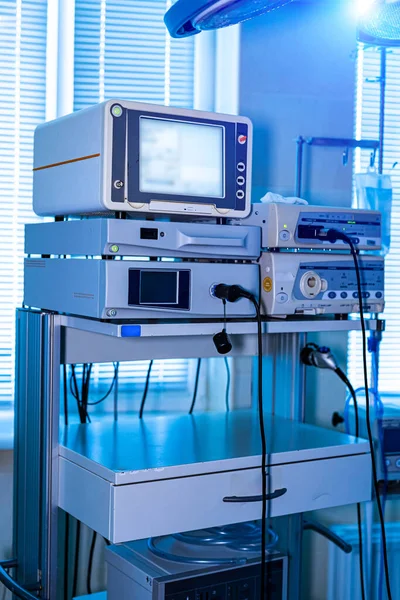 Apparecchiature Meccaniche Ventilazione Diagnosi Polmonite Ventilazione Dei Polmoni Con Ossigeno — Foto Stock