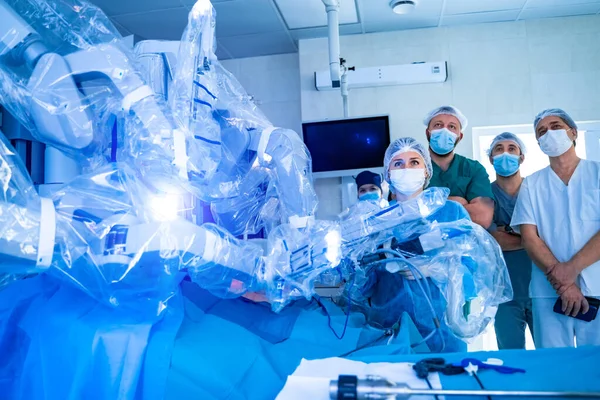 Système Chirurgical Moderne Processus Opération Chirurgicale Aide Équipement Médical Robot — Photo