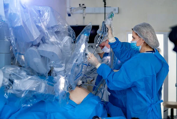 Vinci Surgery Medical Operation Involving Robot Future Medicine — Stock Photo, Image
