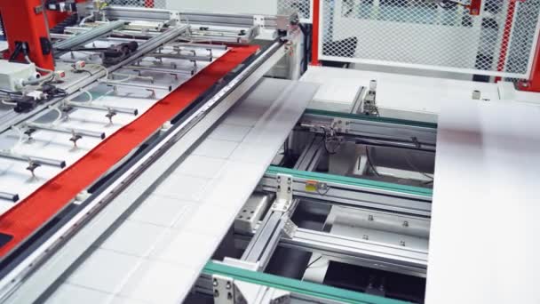 Fabrika Makineleri Endüstriyel Fabrikada Çalışıyor Fabrikada Endüstriyel Makine Işleme Detayları — Stok video